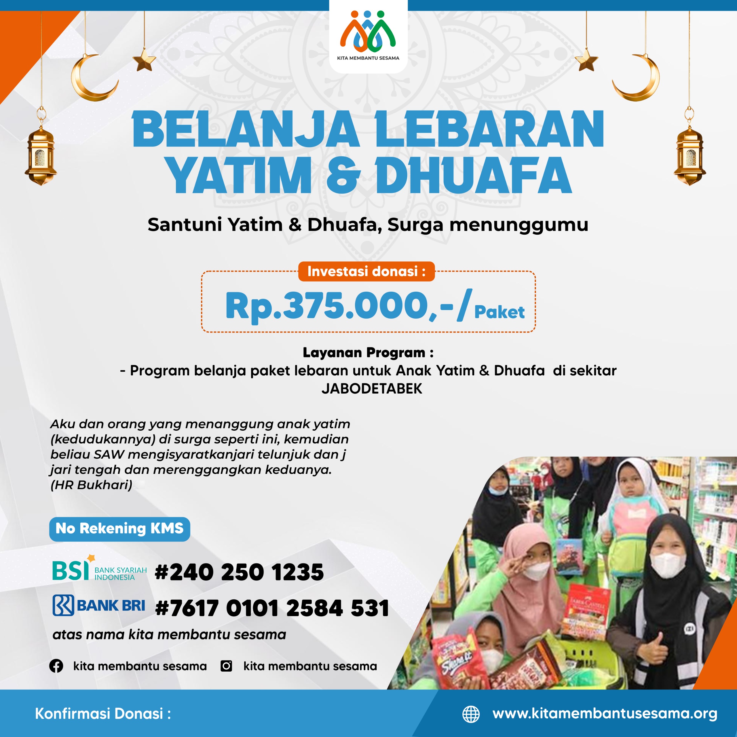 Belanja Lebaran Yatim Dhuafa
