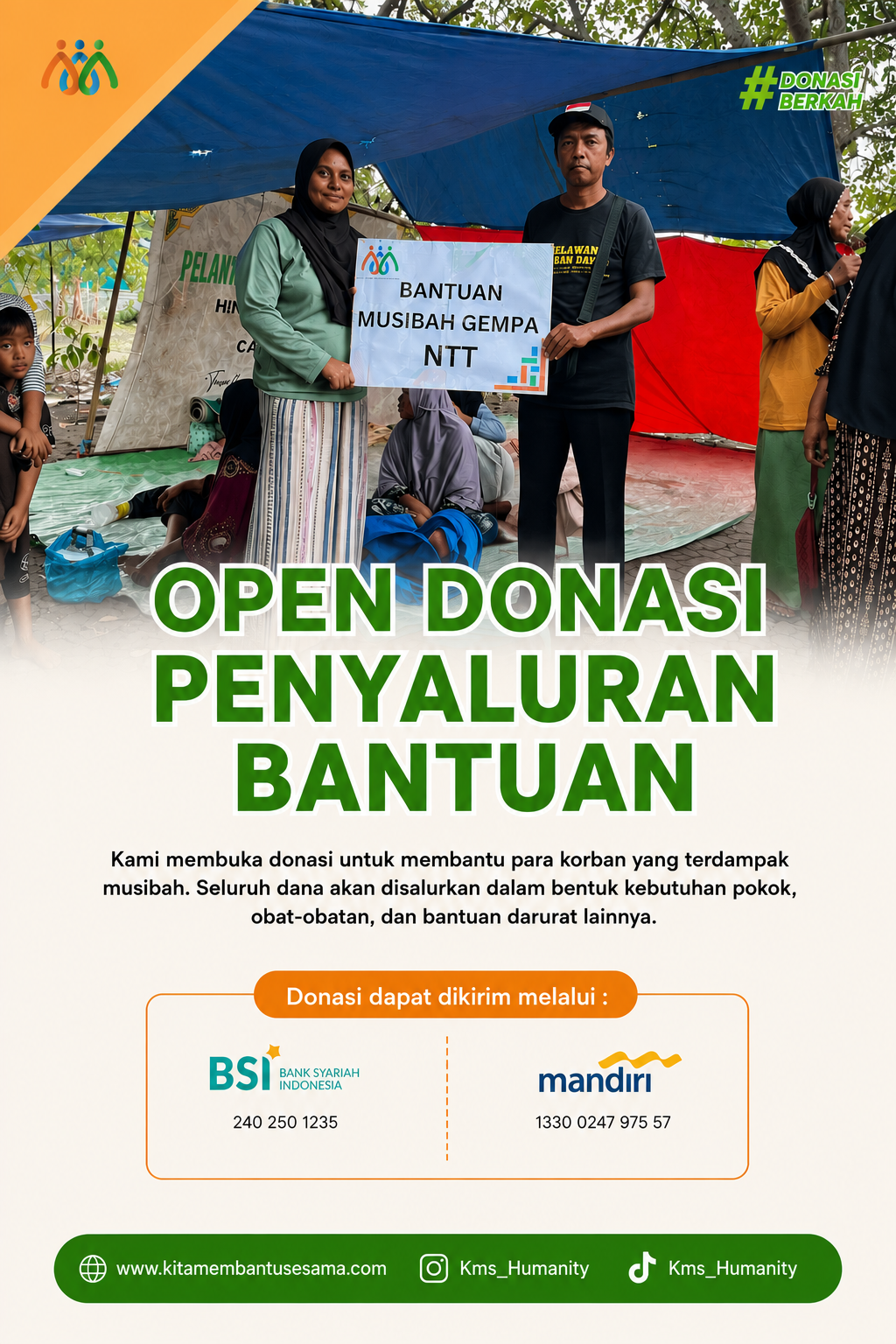 Bantuan untuk korban bencana NTT